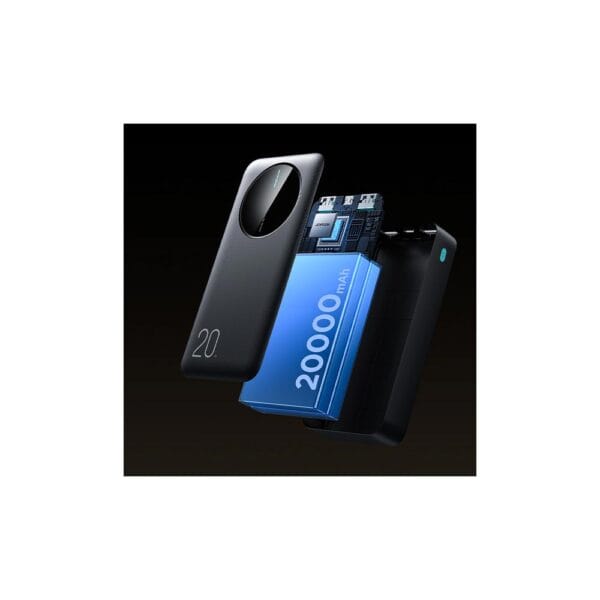 Joyroom Power Bank 20000mAh με 2 Θύρες USB-A και Θύρα USB-C Μαύρο